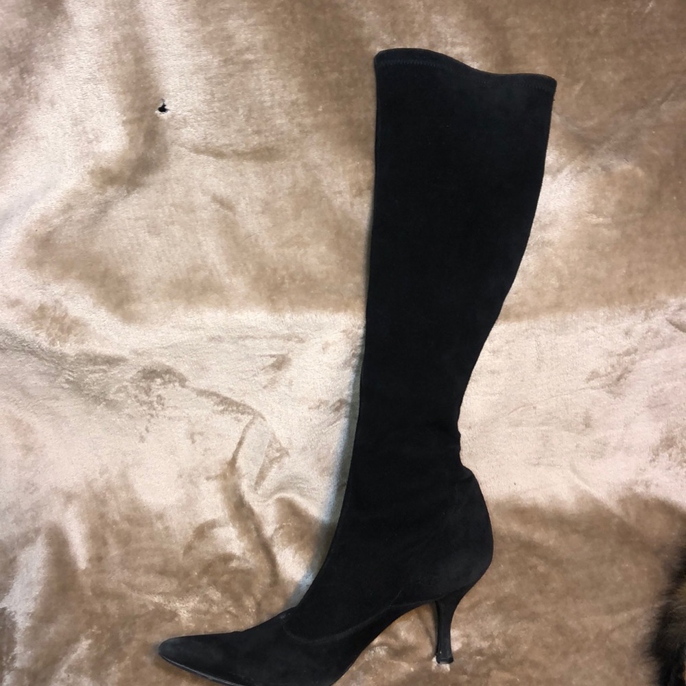 Stuart Weitzman Black Wanessa Boots